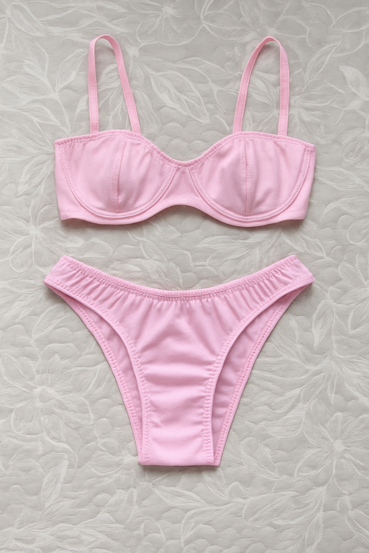 Cotton Candy Set – Bra y Pantie Rosa Bebé | Diviana
